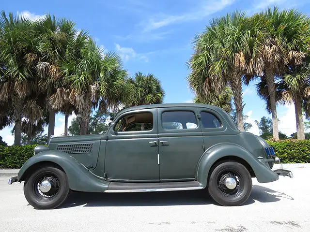 amazing 1935 ford sedan, flathead v8, 2 owners, rust-free, 70,970 original miles