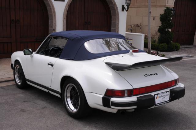 low mileage, original paint 1989 porsche 911 cabriolet, g50