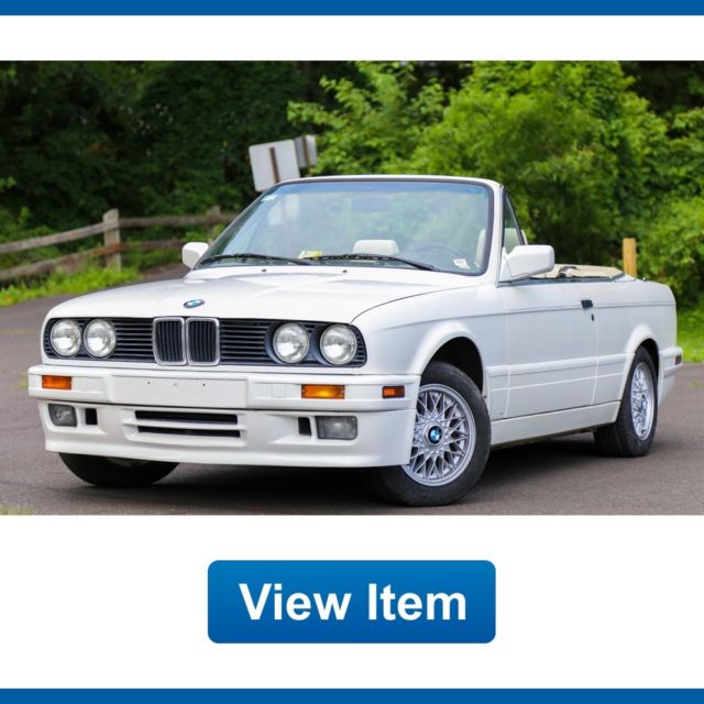 1992 bmw 325ic convertible sport package automatic rare 86k miles carfax