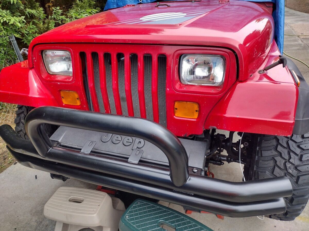 1992 jeep wrangler / yj suv red 4wd manual islander