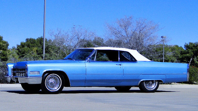 1966 cadillac deville marlin blue loaded w/options 2 owner california car