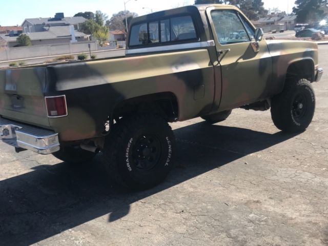 1982 chevrolet shortbed k10 4x4 6.2 diesel (no reserve, 7 day auction)