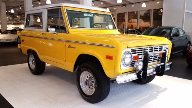 1973 ford bronco 27,946 miles yellow pk a