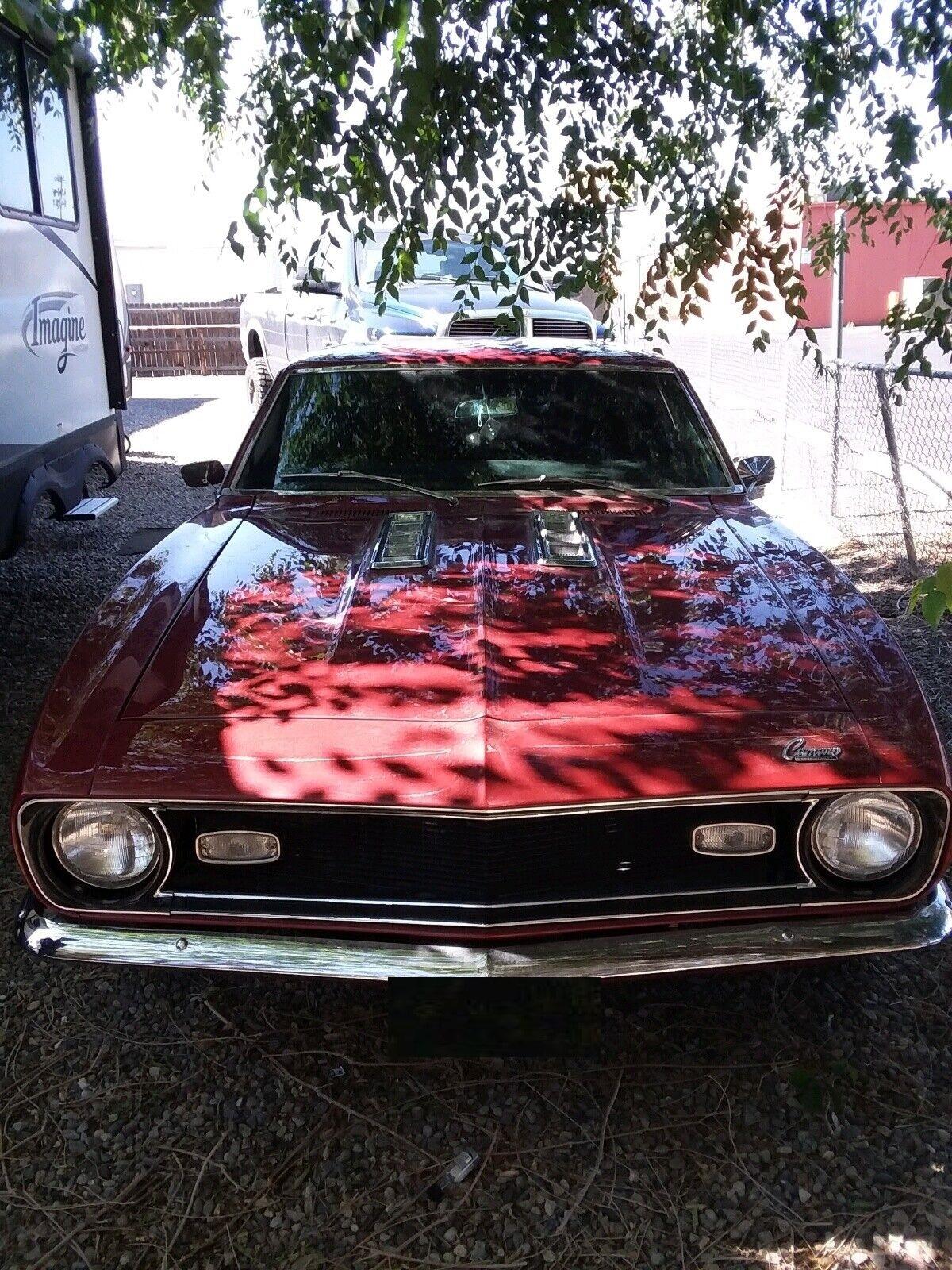 1968 chevrolet camaro cherry red 73487 miles