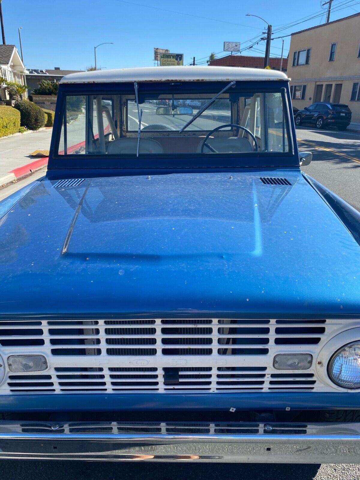 1966 ford bronco gasoline title clean 6 cylinders