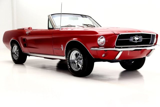 1967 mustang convertible with a 289 v8, automatic transmission, factory ac