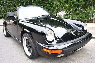 1986 porsche 911 carrera cabriolet,low miles, california car
