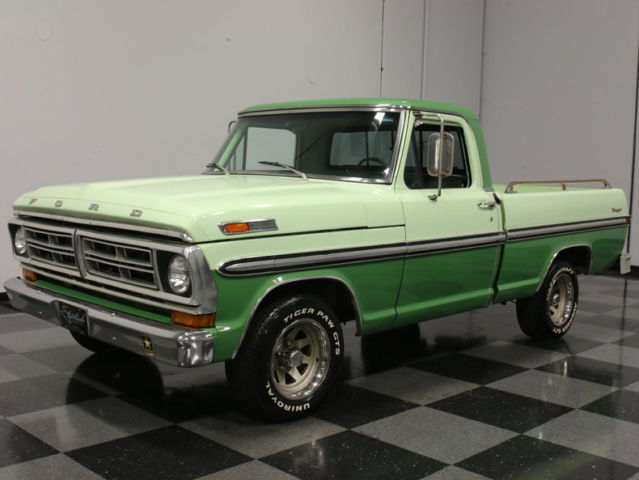 solid southern truck, 360 fe v8, auto, duals, power front discs, power steering!