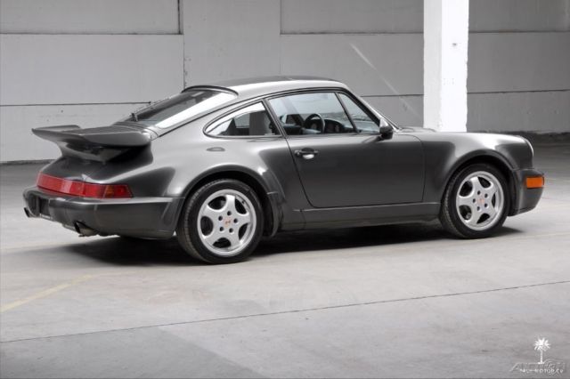 1991 porsche 911 turbo 964 965 slate grey 63,348 miles service records original