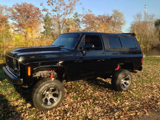 k5 blazer 4x4 1977 california truck black & perfect!