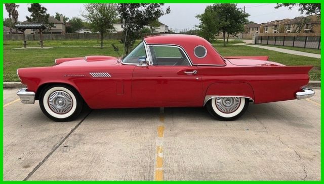 1957 ford thunderbird automatic convertible, last of the classic "baby" birds