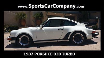 1987 porsche 930 turbo rare example white classic collector car reduced price!