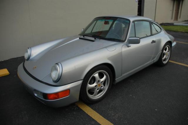 1991 porsche 911 carrera c4 coupe silver
