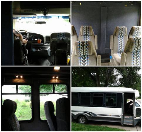 ford e-350 shuttle bus band van
