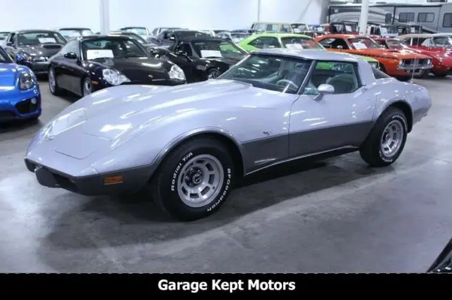 1978 chevrolet corvette silver anniversary silver coupe 350 v8 67350 miles