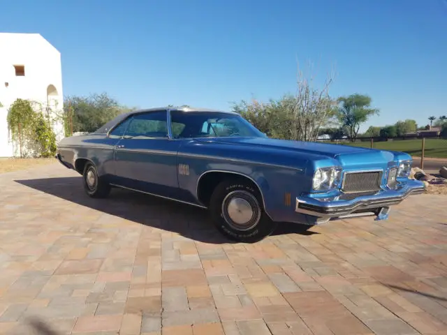 100% original survivor 1973 oldsmobile delta 88 royale 62000 miles blue coupe