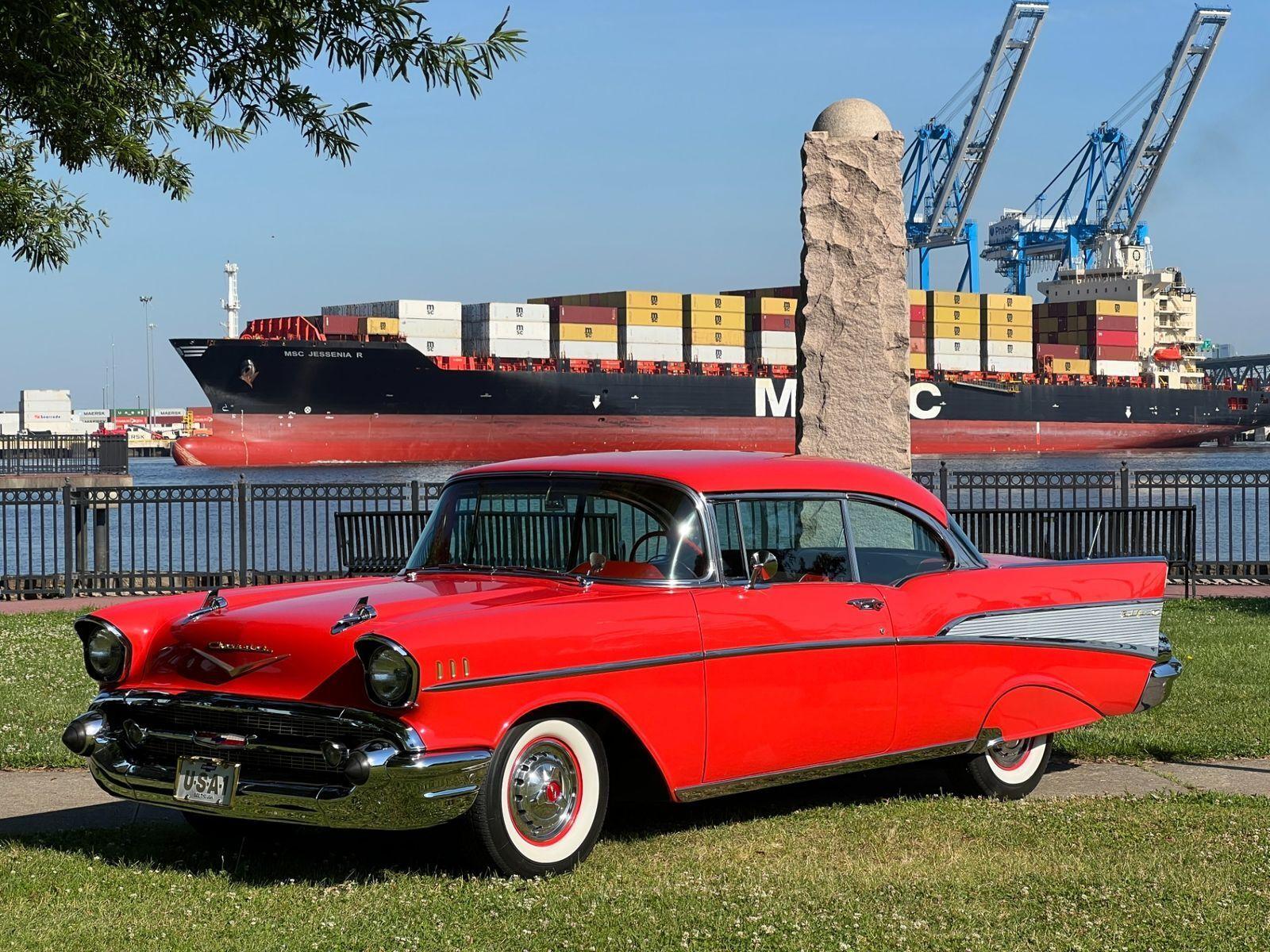 1957 chevrolet bel air 283 v8automatic transmition ice cold vintage ac