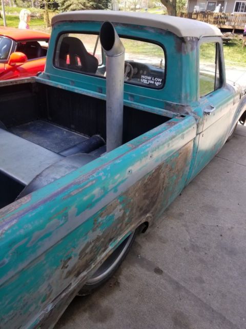 1964 ford f100 diesel patina bagged