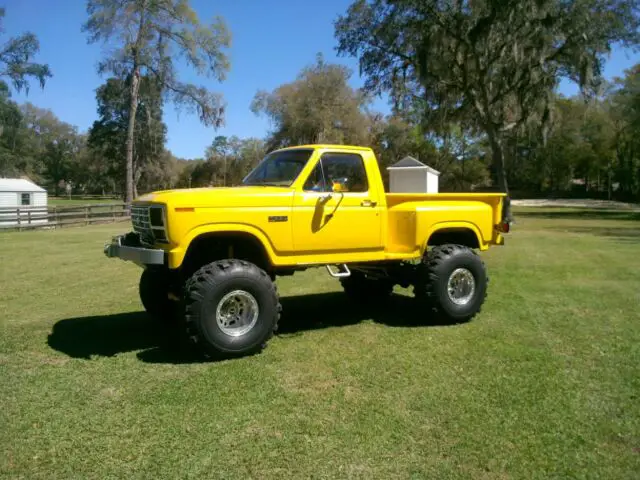 1984 ford f-350 lifted 4x4 short bed-step side-460 big block