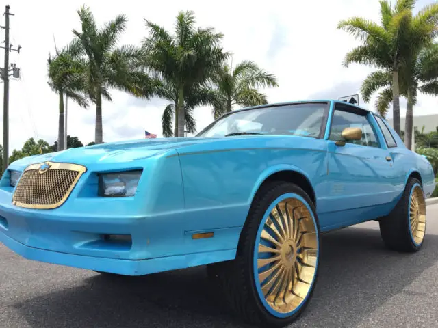 custom 1986 monte carlo ss 2 door "donk" 26" dub spinner wheels!