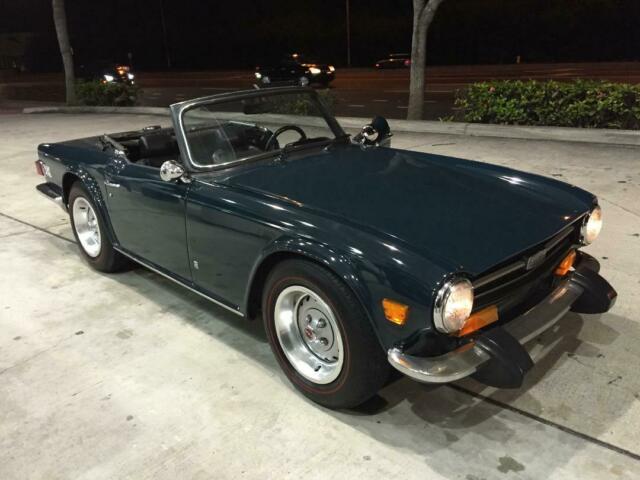 1974 triumph tr6 convertible with rare factory a/c (not install) lots of documet