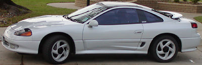 1992 dodge stealth twin turbo pearl white r/t red leather interior