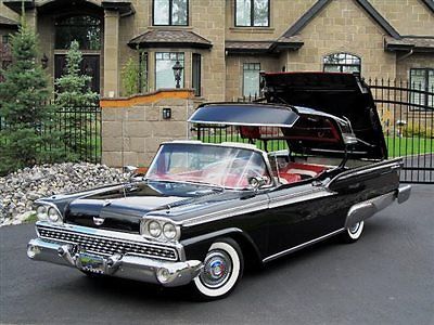 no reserve 1959 ford galaxie fairlane 500 skyliner retractable convertible wow