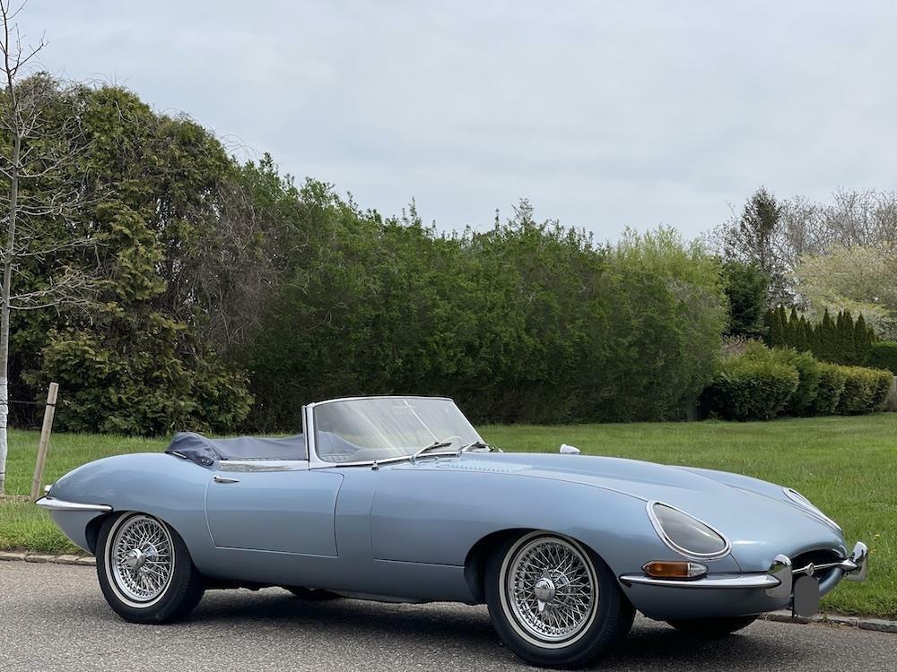 1965 jaguar e type series i opalescent silver 54000 miles