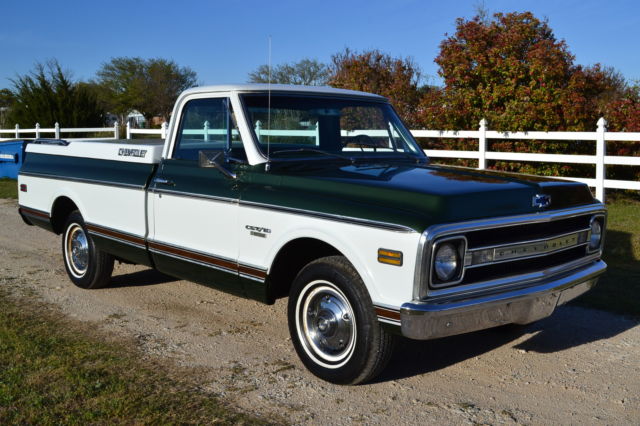 1970 chevy cst/10, green two-tone, survivor, documented, pre super