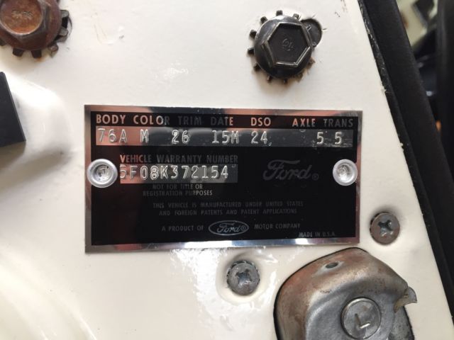 1965 mustang convertible numbers matching k code high performance