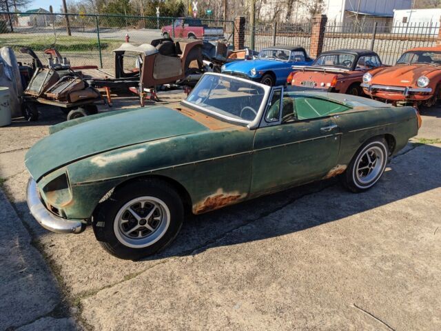 1966 mg b convertible green rwd manual