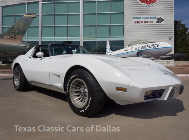 1977 chevy corvette l-48 4-speed classic white t-top coupe - video