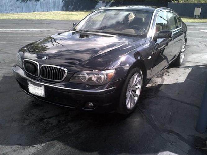 2006 bmw 750li monaco blue and beige leather 115k sport wheels garage kept in granger, in