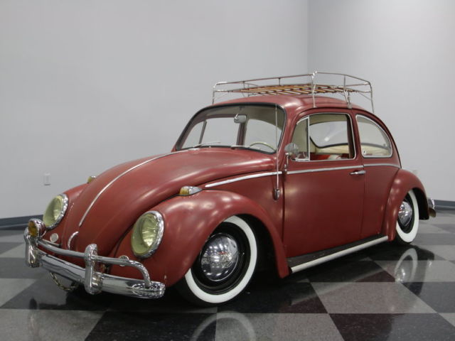 awesome patina style paint job, lowered stance, smooth running motor, cool bug