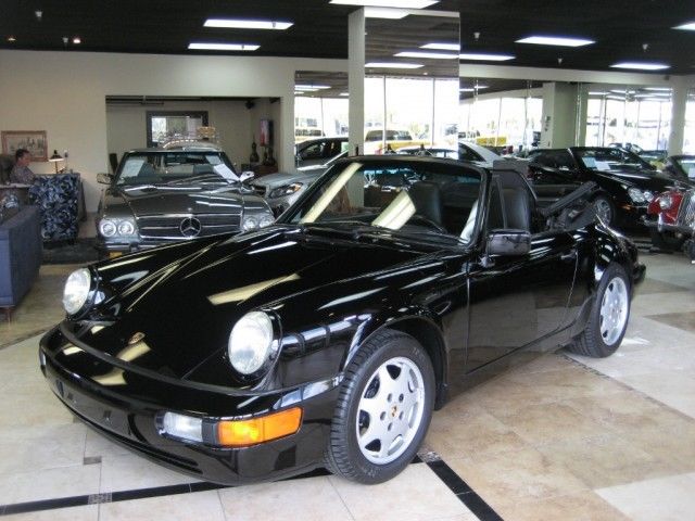1991 porsche 911 964 carrera 2 cabriolet black !