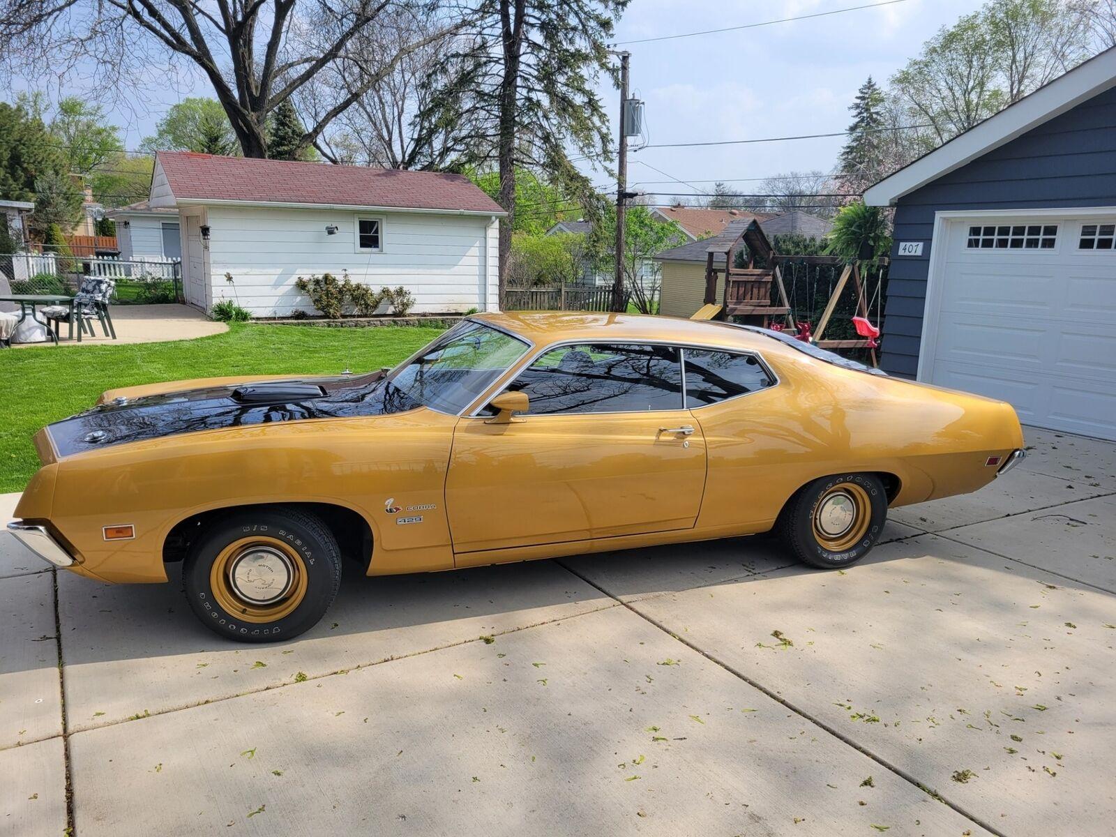 1970 ford torino - cobra - numbers matching 429 engine - 4 speed tr manual