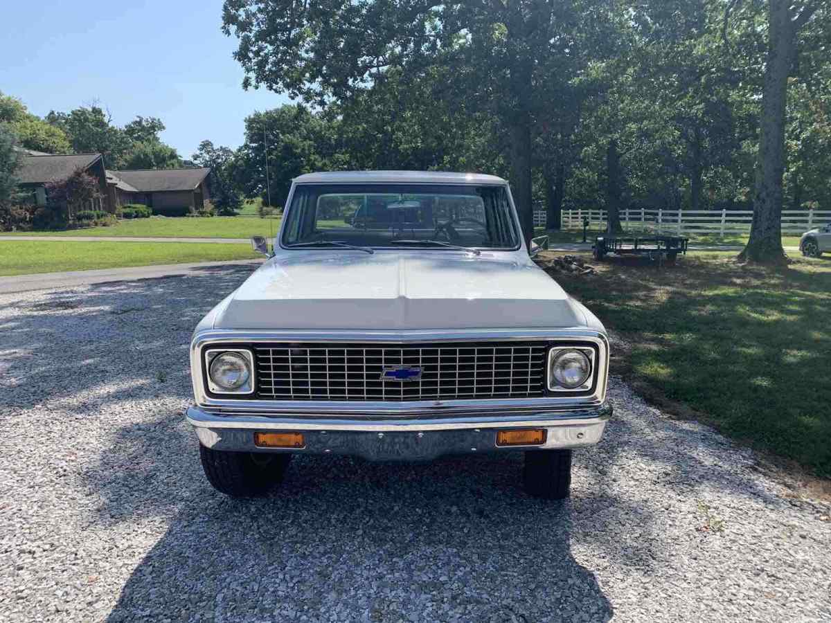 1971 chevrolet k-20 pickup white 4wd automatic cheyenne