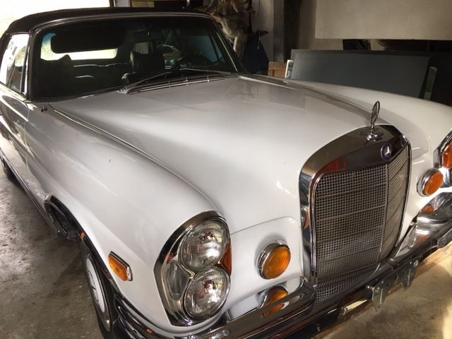 1969 280se mercedes convertible white