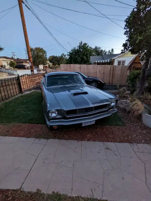 1966 ford mustang grey rwd automatic fastback