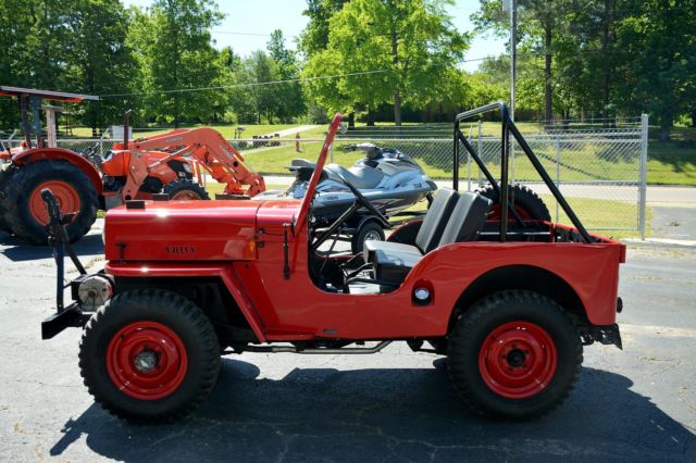 willy's jeep cj 3b with hurrican engine!! rare!! great driver!! see video!