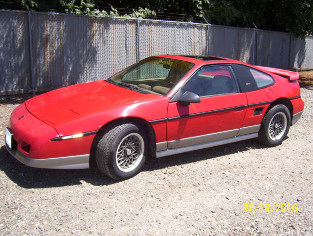 !986 pontiac fiero gt