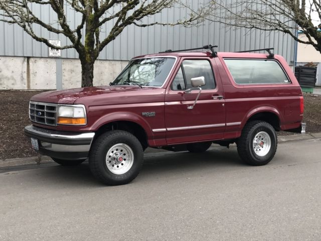1993 ford bronco xlt 4x4 suv 5.8l 2nd owner 152k miles all original all stock