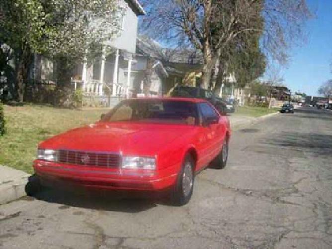 1989 cadillac allante - red -tan interior - auto - 33k mi. in turlock, ca
