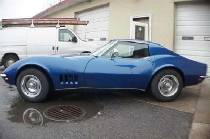 1968 blue chevrolet corvette in baiting hollow, ny