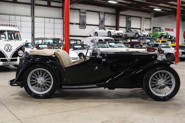 1949 mg tc 2832 miles black convertible 1250cc i4 4 speed manual