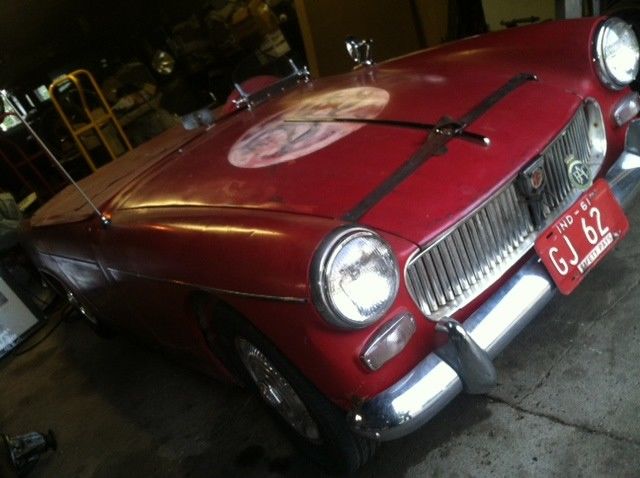 1962 mk 1 mg midget- rebuilt, new parts, original patina enhanced