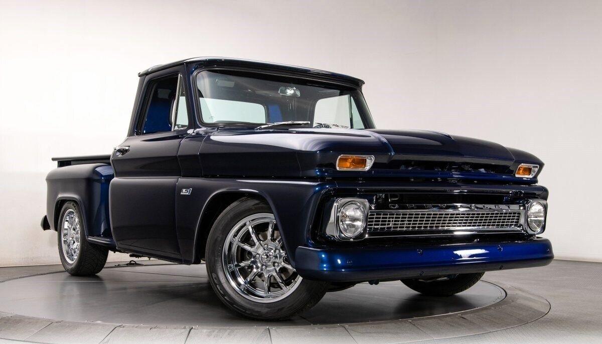1966 chevrolet c10 pickup truck honda obsidian blue pearl 1033 miles
