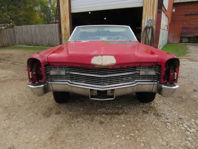 1966 cadillac de ville convertible project. solid california black plate