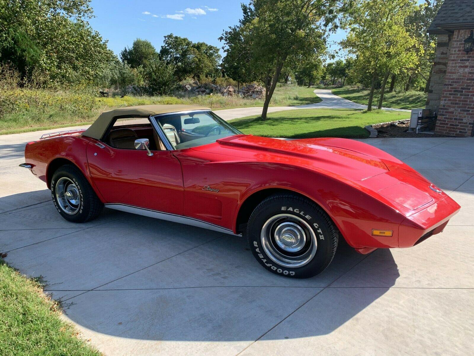 1973 chevrolet corvette stingray convertible 4 speed 80400 miles