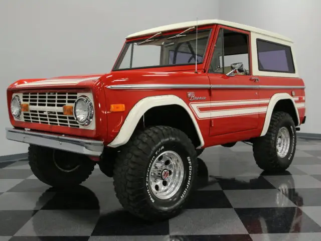 302ci motor, power steering & disc brakes, great color combo, super clean bronco
